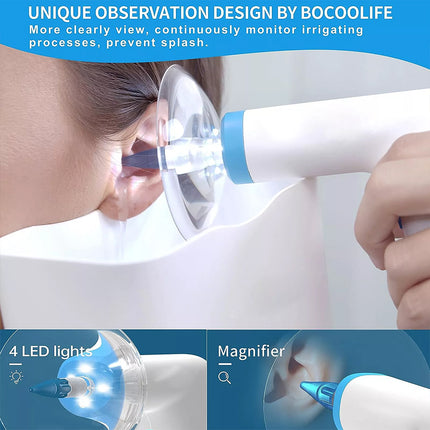 Earwax Cleaning Kit Ear Wax Washer Electric Ear Wax Removal Irrigation Cleaner