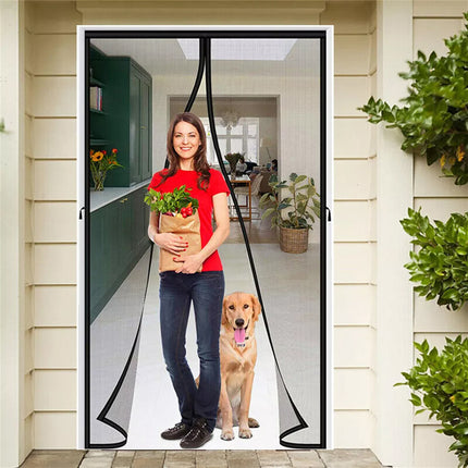 Oversize Magnetic Screen Door Heavy Duty Mosquito Bug Insect Net Screen Barrier