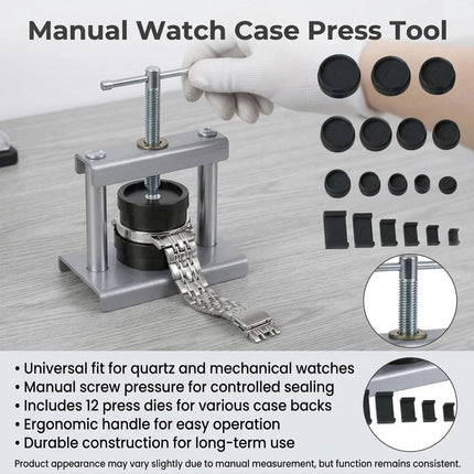 Watch Press Tool Set Watch Press Set Back Case Closer with 18 Molds Watch
