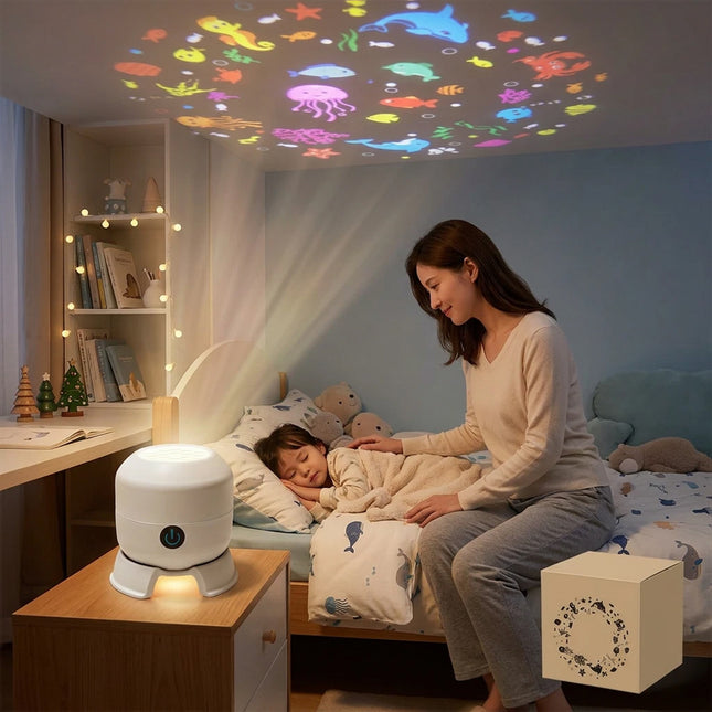 Dynamic Rotating LED Projector Night Light Projection Light  Bedroom Decor