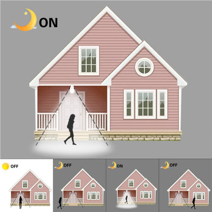 4X LED PIR Motion Sensor Light Bulbs B22 12W Smart Detector Globe Lamp