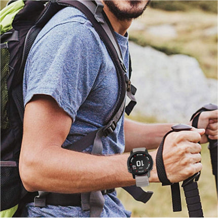 2Pack Replacement Sport Band Strap For Garmin Fenix 5 6 6x/7 7 Plus 7x Plus Black & Grey