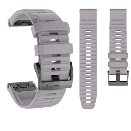 2Pack Replacement Sport Band Strap For Garmin Fenix 5 6 6x/7 7 Plus 7x Plus Black & Grey