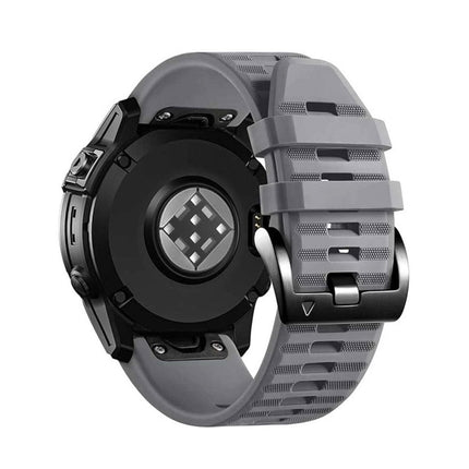 2Pack Replacement Sport Band Strap For Garmin Fenix 5 6 6x/7 7 Plus 7x Plus Black & Grey
