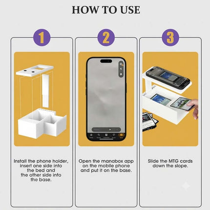 Trading Card Scanner Phone Holder Scanstand MTG Cards ManaBox TCG Use