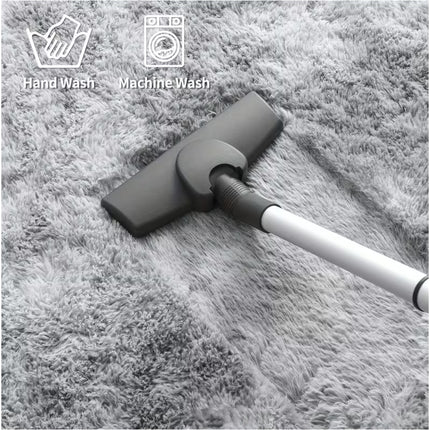 Light Grey 160cm x 230cm Soft Plush Floor Carpet Rug Mat Living Room Bedroom