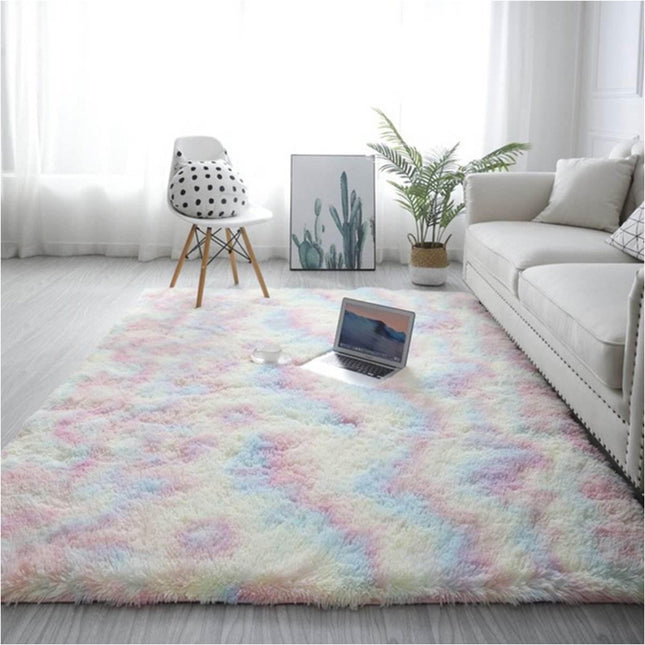 Rainbow 160cm x 230cm Soft Plush Floor Carpet Rug Mat Living Room Bedroom