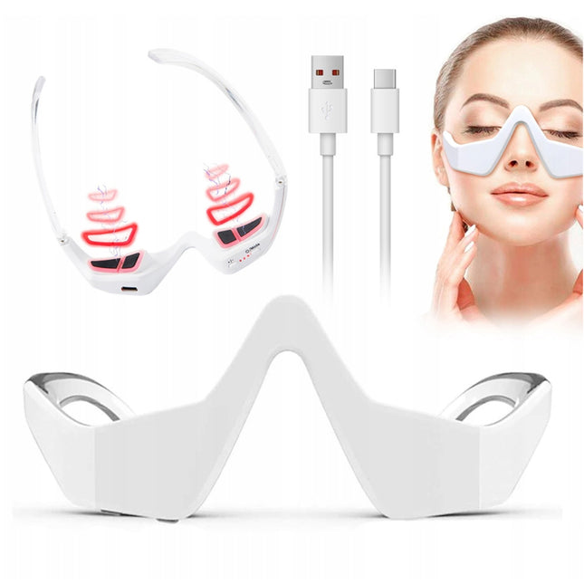 Red Light  Eye Glasses Advanced Under-Eye Renewal Device Beauty Massager