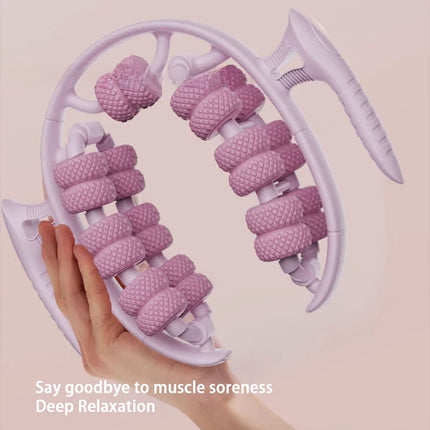 26 Wheel Annular Massage Tool Leg Deep Fascia Massager Anti-cellulite (Pink)