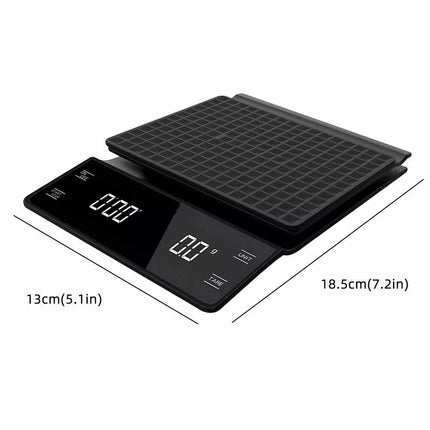 Accurate Electric Kitchen Coffee Scale (QS82) W/ Timer High-precision 3kg/0.1g