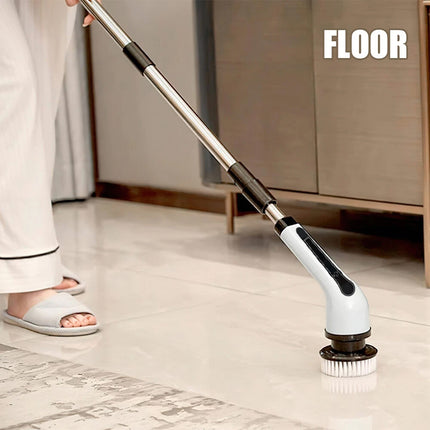 Cordless Electric Scrubber Cleaning Brush with 7 Replaceable Brush Heads