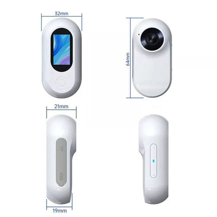 Pet Collar Camera, HD Pet Camera,Mini Camera for Video Records Dog for pet (White)