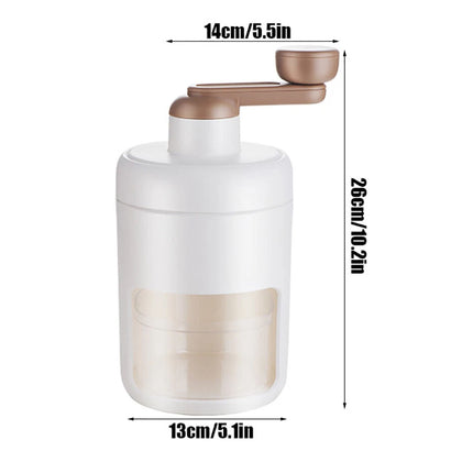 Portable Shaved Ice Machines Manual Ice Crusher Household Snow Cone Machine (Hand Shaved Ice Machine)