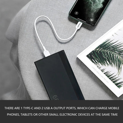 10000mAh Portable Power Bank 66W Fast Charge With LED Display And Dual USB Ports