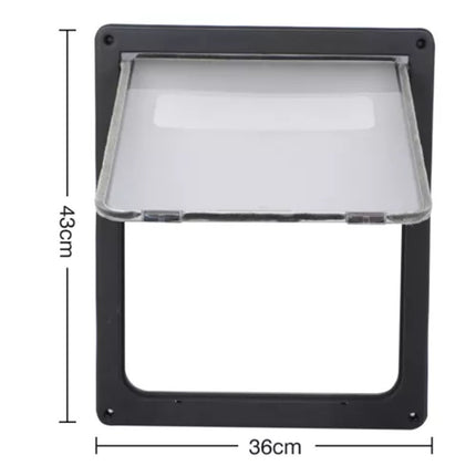 Extra Large Size 2 Way Lockable Pet Dog Cat Safe Security Brushy Flap Door