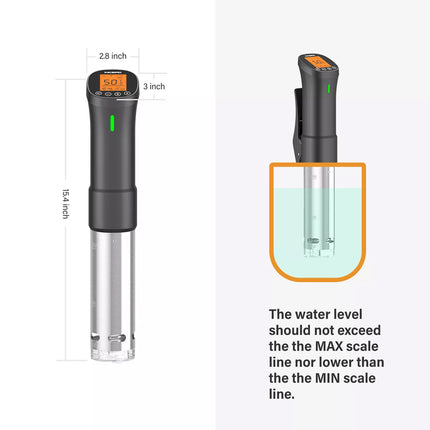 WIFI Sous Vide Culinary Cooker Immersion Circulator ISV-200W Alarm 1000W