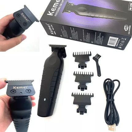 Cordless Hair Trimmer 0mm Zero Gapped Carving Clipper Detailer