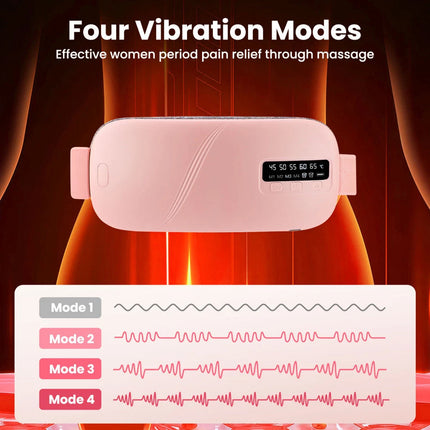 Electric Heating Menstrual Pad Waist Belt Massager For Period Pain Relief Cramps