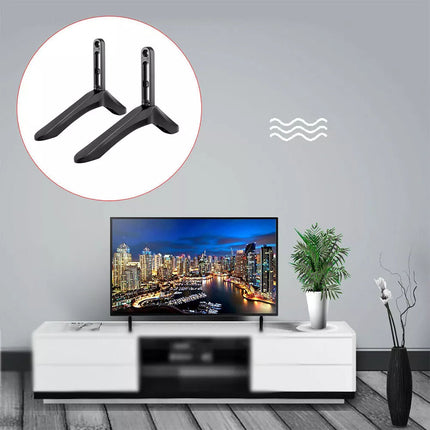 2PCS TV Stand Bracket Adjustable Stable Table Holder For 32-65" LCD Television