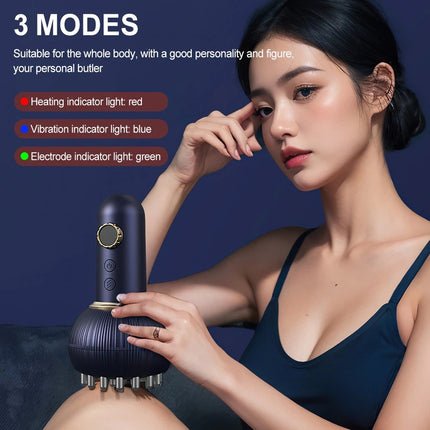 Electric Lymphatic Drainage Machine Meridian Body Massage Brush Microcurrent