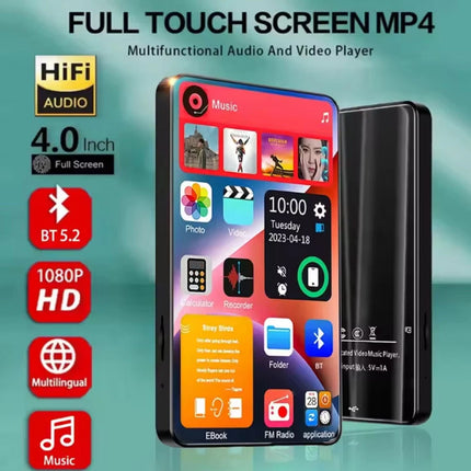 Bluetooth MP4/MP3 Touch Scree HiFi Music Player FM Radio Support 256GB