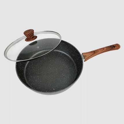 28cm PFOA Free Non-Stick Saute Pan with Lid for Kitchen cooking