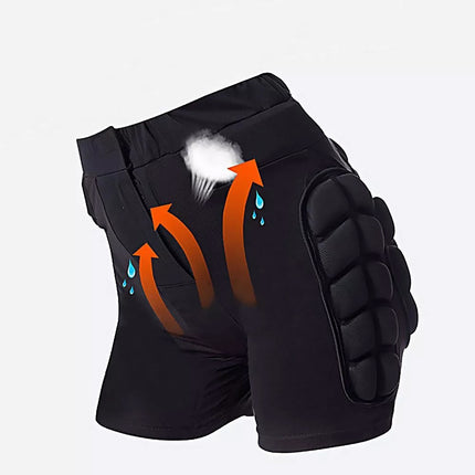 Hip Padded Shorts Protective Ski Skate Snowboard Impact Pants Hip Protector Gear XL