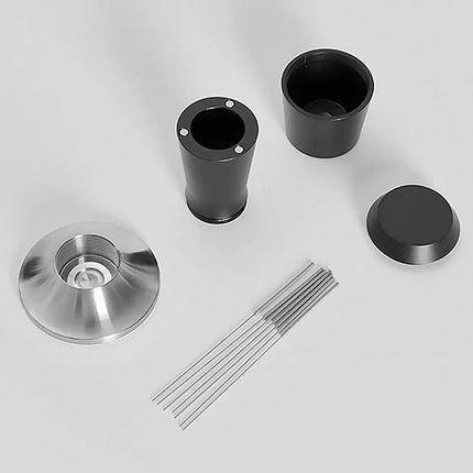 Espresso Coffee Stirrer Tamper Needle Distributor Stainless    (51mm,Black）