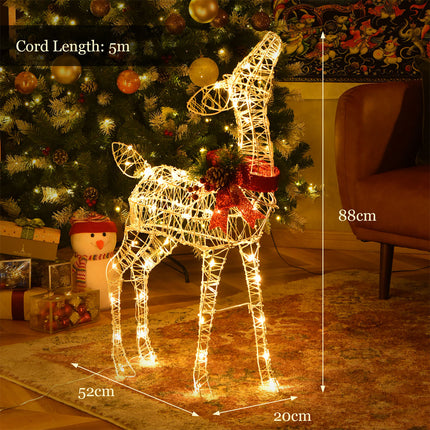 Christmas Decoration Outdoor LED Lights Reindeer Xmas Decor Indoor Ornament