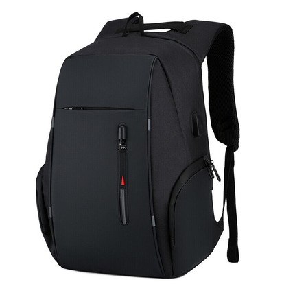 Anti-theft Laptop Backpack USB Charging Waterproof Travel Shoulder School Bags Black