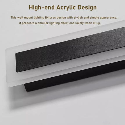 Modern LED Wall Light Sconce Waterproof Outdoor Lamp Exterior Lights Long Strip 19W 80CM Warm White