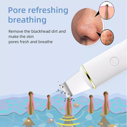 Facial Skin Scrubber Ultrasonic Dirt Cleaning Blackhead Remover Face Clean Care