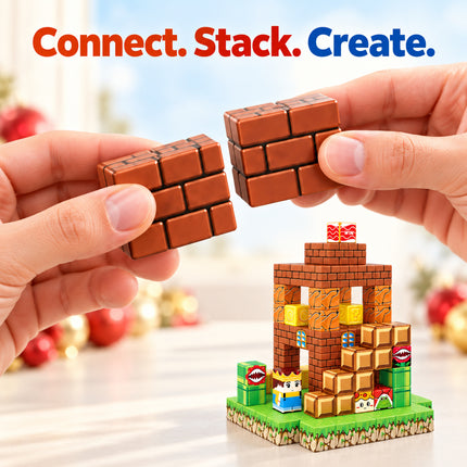 108 Pcs Building Blocks Castle Adventure 3D Cube Construction Toy Christmas Gift