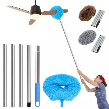 Telescopic Ceiling Duster Cleaner for Cleaning Ceiling Fan Window Pendant Lamp  (Blue)