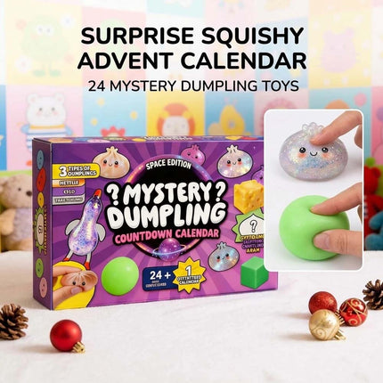 24 Days Christmas SquishiesAdvent Calendar Dumpling SquishyToys Boys And Girls Xmas Gift