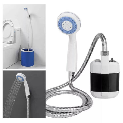Camping Shower Pump Portable Electric Bath Tool Garden Outdoor USB Rechargeable