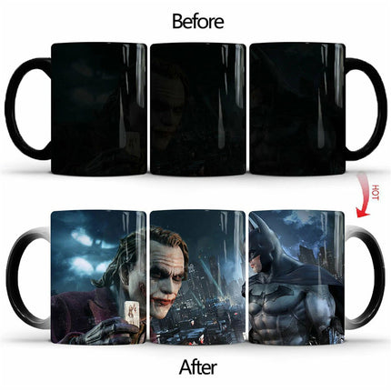 Magic Mugs Colour Changing Mug Novelty Coffee Cups Cup Hot Water 4 Complete Sets