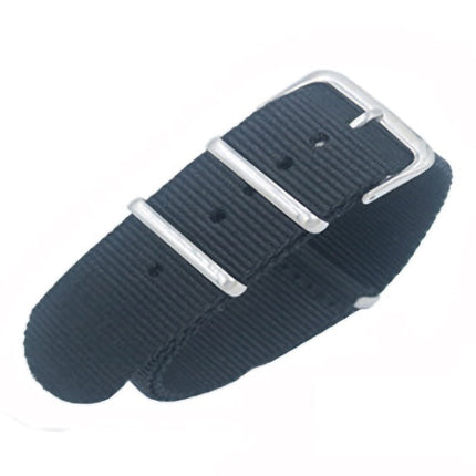 Breathable Watch Straps for NATO Style Wristwatches Band Black