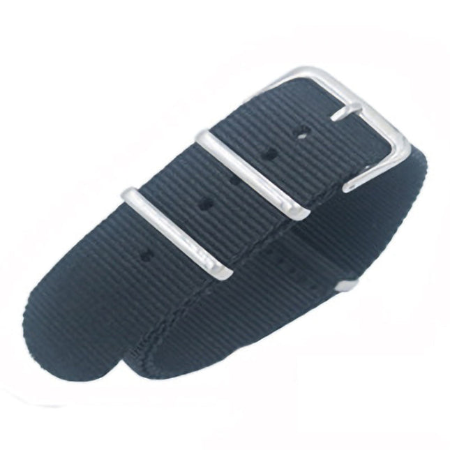 Breathable Watch Straps for NATO Style Wristwatches Band Black