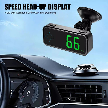 Mini LED Digital Speedometer  Car HUD Head Up Display MPH/KMH Universal
