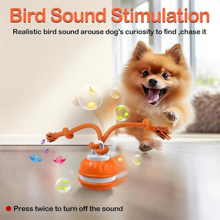 1-2PCS Interactive Smart Dog Ball with Swing Rope Tail | USB Rechargeable