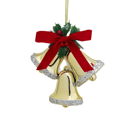 Triple-Bell Christmas Bell Hanging Ornament Window Decoration