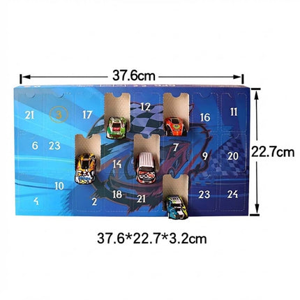 Christmas Advent Calendar 24 Days Countdown Calendar Diecast Cars Set Vehicles