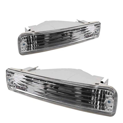 1 Pair Front Turn Indicators Bumper Light For Toyota Land Cruiser HZJ80 Series