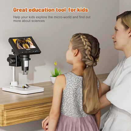 4.3" LCD Digital Microscope Coin Magnifier 1000x LCD Digital Microscope Coin Microscope for Collector