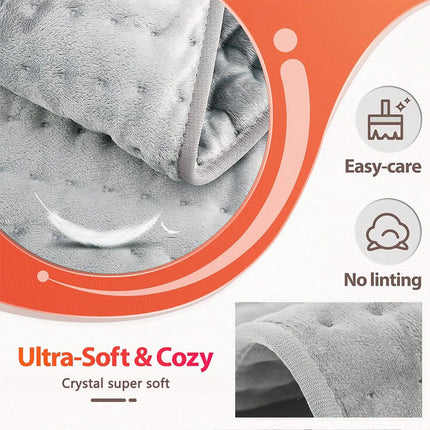 60x30cm Electric Heating Pad Therapy Warmer Mat Neck Shoulder Back