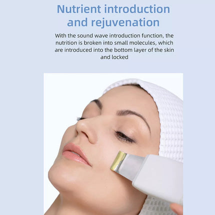 Facial Skin Scrubber Ultrasonic Dirt Cleaning Blackhead Remover Face Clean Care