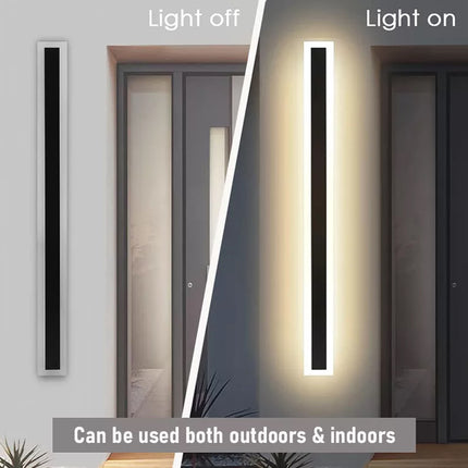Modern LED Wall Light Sconce Waterproof Outdoor Lamp Exterior Lights Long Strip 19W 80CM Warm White
