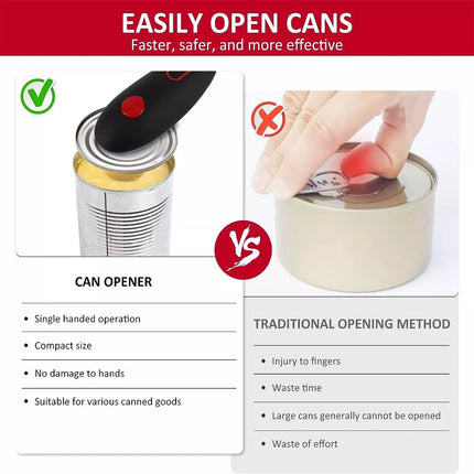 One Touch Automatic Can Opener Electric Jar Lid Opener Home upgraded version