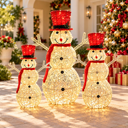 Christmas Snowman LED Light Up for Home Garden Porch Indoor Outdoor Xmas Decor 70/90/120cm